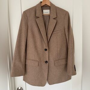 Everlane ‘The Oversized Blazer’ in Wool - size 4 Beige Twill